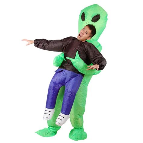 green alien inflatable costume for adult christmas halloween birthday make up party fun toys et
