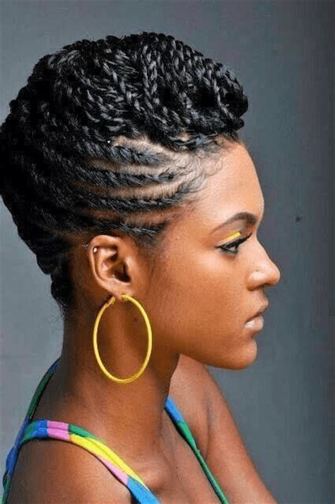 The black hair really allows for some serious contrast. 6 Edgy Braided Mohawk Hairstyles For Black Women in 2014