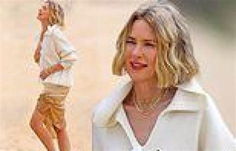 Wednesday July Pm Naomi Watts Shows Off Her Toned Legs In A Gold Sarong While