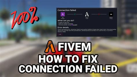 How To Fix Fivem Connection Error Fivem Connection Lost After Several