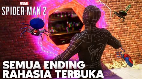 SEMUA ENDING RAHASIA KEBUKA SPIDER MAN 2 PS5 INDONESIA YouTube