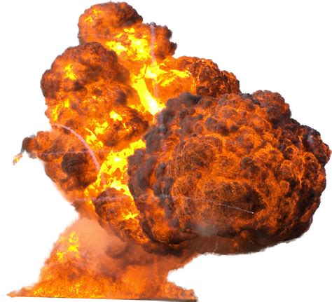 Download Big Explosion With Fire And Smoke Png Image Explosion