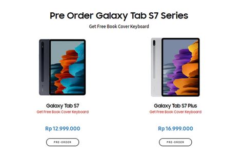 Samsung Galaxy Tab S7 Dan S7 Resmi Hadir Di Indonesia Harga Mulai Rp