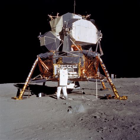 View Apollo 11 Lunar Module As It Rested On Lunar Surface Moon Nasa