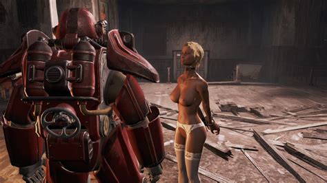 Naked Chick Power Armor Working On The Slave Trade Loverslab
