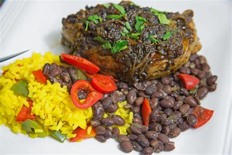 Cuban Style Pork Chops And Black Beans With Yellow Rice The Diy Food