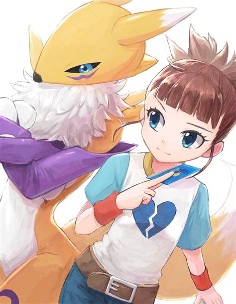Renamon And Makino Ruki Digimon And More Drawn By Shinbiko Danbooru