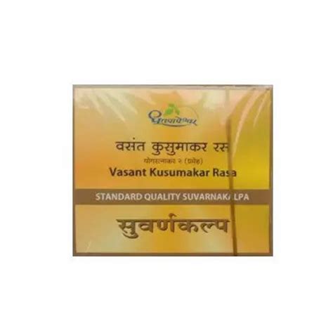Dhootapapeshwar Vasant Kusumakar Ras Standard 60 Tablets At Rs 238500 Herbal Tablets