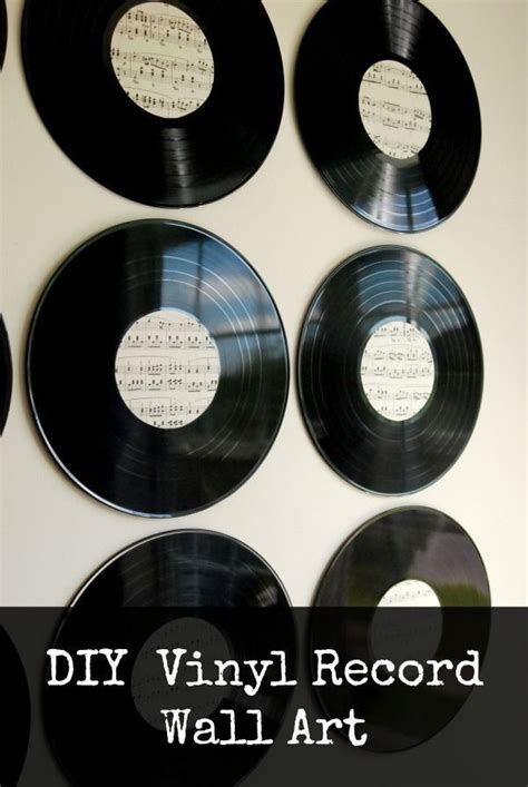 Vintage Record Diy Projects Stylish Patina Vinyl Record Wall Art