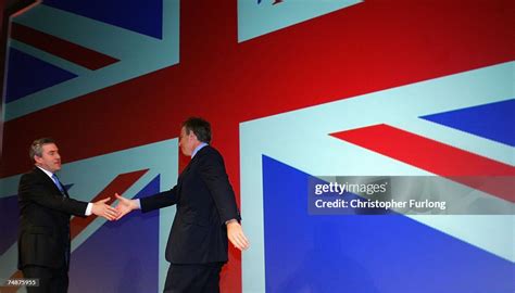prime minister tony blair shakes hands with his successor gordon news photo getty images