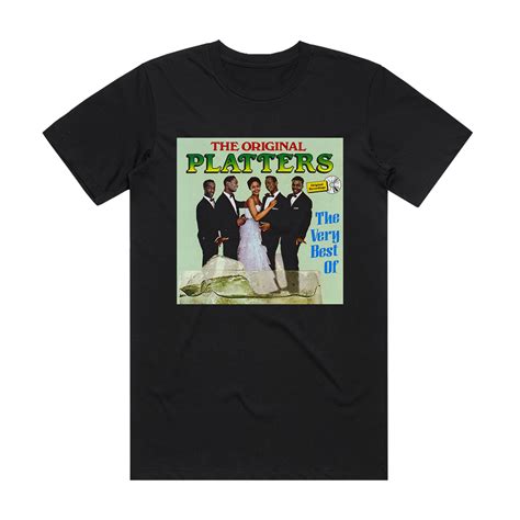 The Platters The Very Best Of The Platters Album Cover T Shirt Black