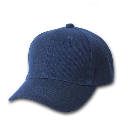 Plain Baseball Cap Blank Hat With Solid Color And Adjustable Navy