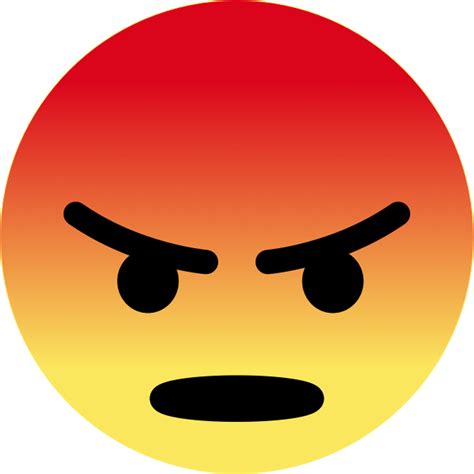 Image Library Facebook Angry Button Emojisticker - Facebook Angry Face png image