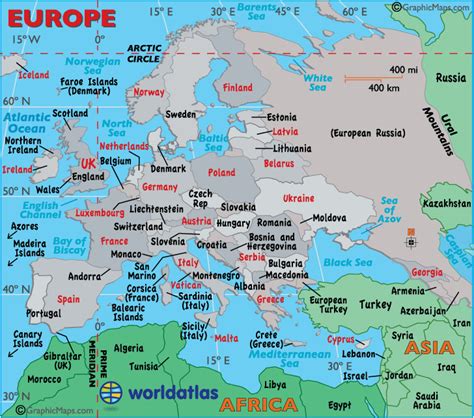 Map Of Western Europe Cities Large Map Of Europe Easy To Read And