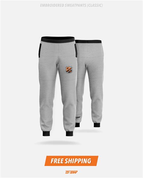 Gitch Sportswear Custom Embroidered Sweatpants Personalized Name