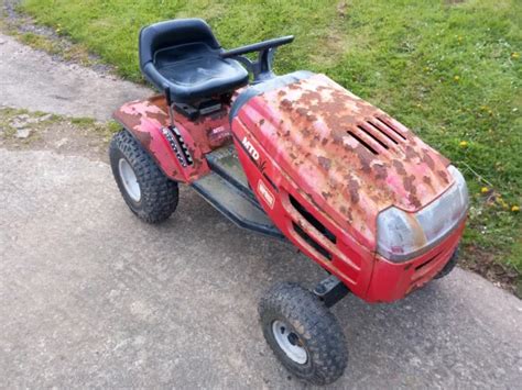 MTD J136 RIDE On Lawn Tractor Mower With Quad Tyres New Belts NO