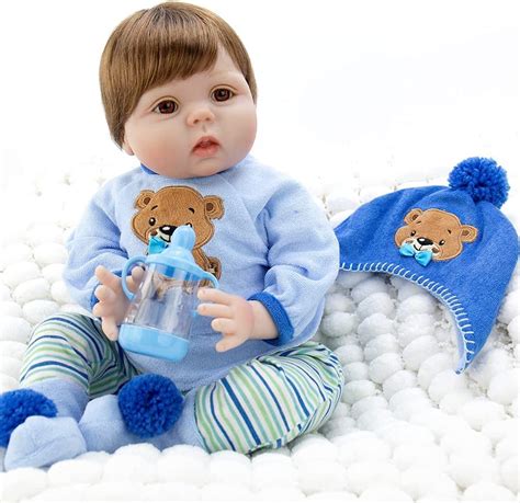 Milidool Realistic Baby Doll Lifelike Reborn Baby Boy Dolls 22 Inch