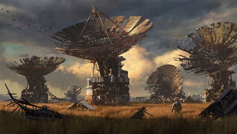 Artwork Digital Art Concept Art Satellite Apocalyptic Wallpapers Hd