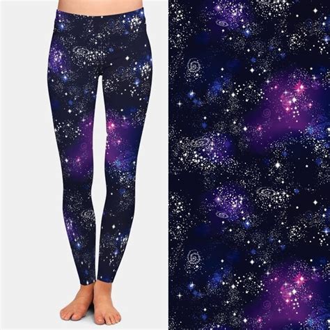Cosmic Galaxy Leggings Stars Space Yoga Pants Cosmos Active Etsy