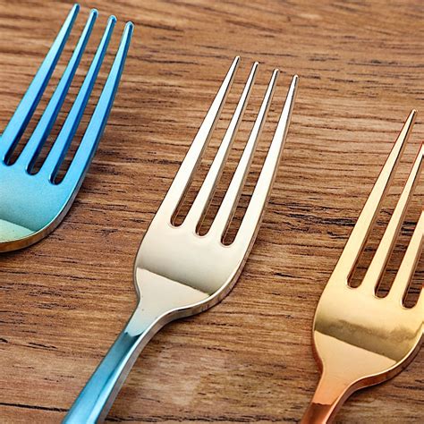 Elegant Ombre Disposable Plastic Party Forks Home Wedding Tableware