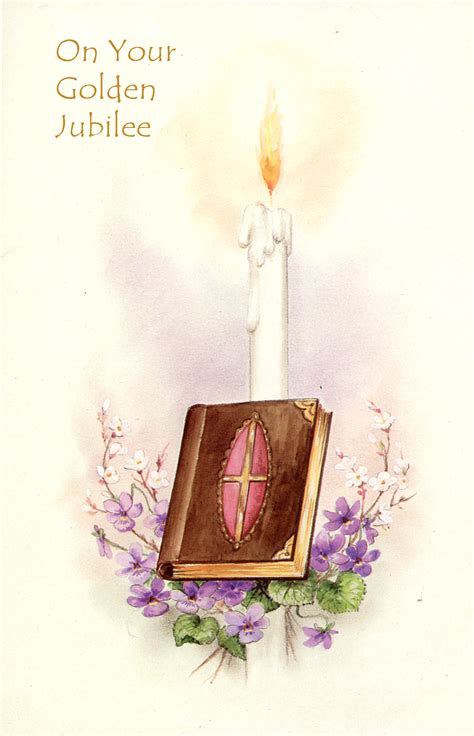Golden Jubilee Religious Cards Gj13 Pack Of 12 3 Designs