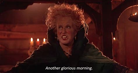 When You Wake Up And Its A Bit Chilly Out GIF Hocus Pocus Glorious