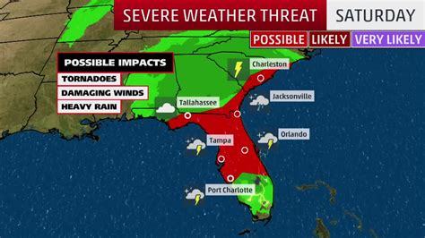 Severe Weather Possible For Florida And Parts Of The Southeast The
