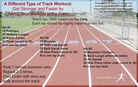A Different Type Of Track Workout Get Stronger And Faster Track