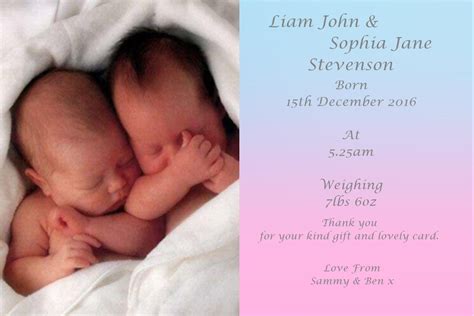 Baby Announcement Cards Bespoke Candy Delights