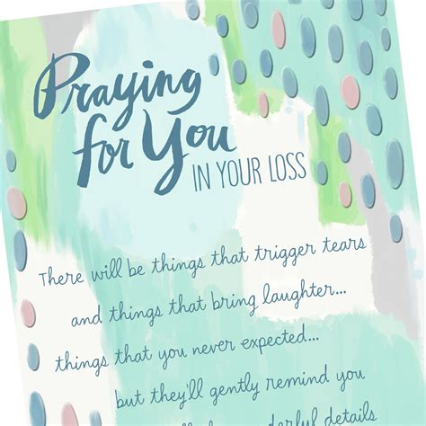 Praying For You In Your Loss Religious Sympathy Card Greeting Cards