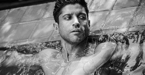 Shirtless Bollywood Men Farhan Akhtar Shirtless In The Pool