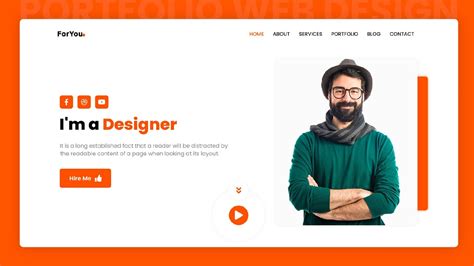 Responsive Personal Portfolio Website Using Html Css And Javascript