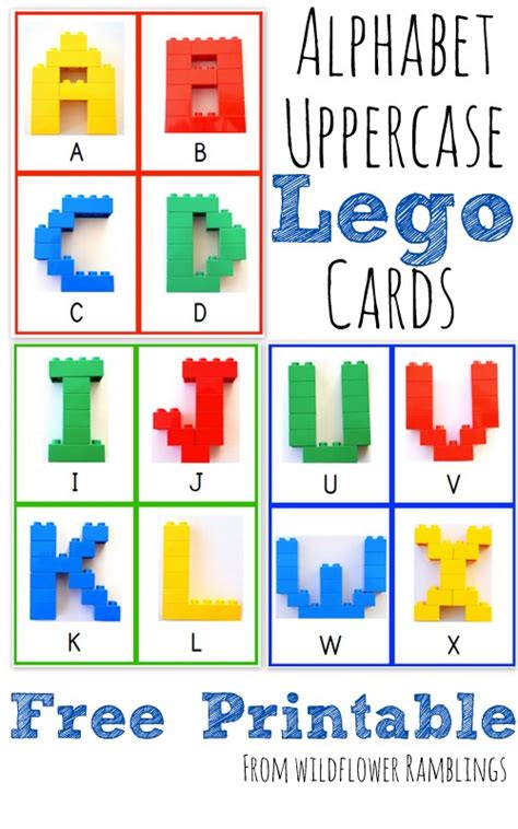 Upper And Lowercase Lego Duplo Alphabet Cards