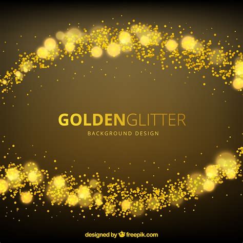 Free Vector Abstract Background Of Golden Glitter