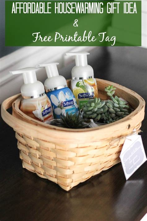 These practical and unique housewarming gifts will be a welcome addition to any new house. Affordable Housewarming Gift Idea + Free Printable Tag ...