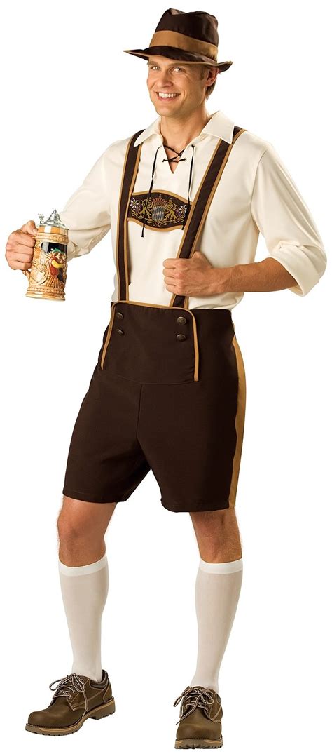 C213 Mens Bavarian Guy German Lederhosen Beer Oktoberfest Fancy Dress