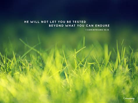 He Will Not Let You Be Tested Let It Be Encouraging Scripture Christian Backgrounds