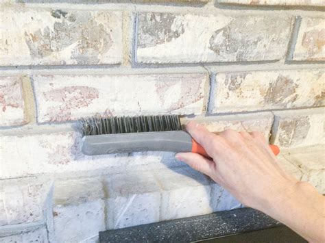 To make the wash mixture, mix one part blue paint and one part white paint with four parts of water. Paint Your Brick Fireplace in 2 Easy Steps! | Birkley Lane ...