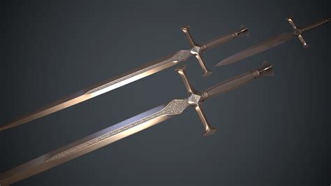 Silver Sword Lowpoly Baked At Skyrim Nexus Mods And Community