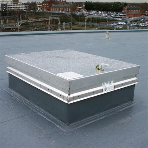 Bilco ladder access roof hatches are available in galvanized steel, aluminum, stainless steel and copper construction to meet any job requirements. Feel Safe & Secure W/ Bilco's Roof Hatch Type S | Big Rock Supply Blog
