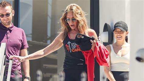 Jennifer Aniston 54 Spotted Leaving Gym After Announcing Workout