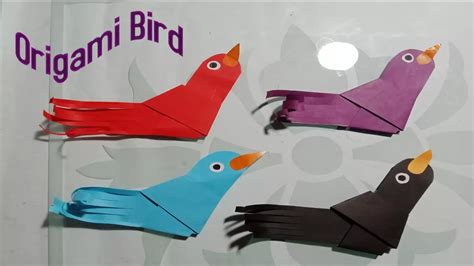 How To Make An Origami Bird Easy Origami Bird Diy Paper Bird Easy