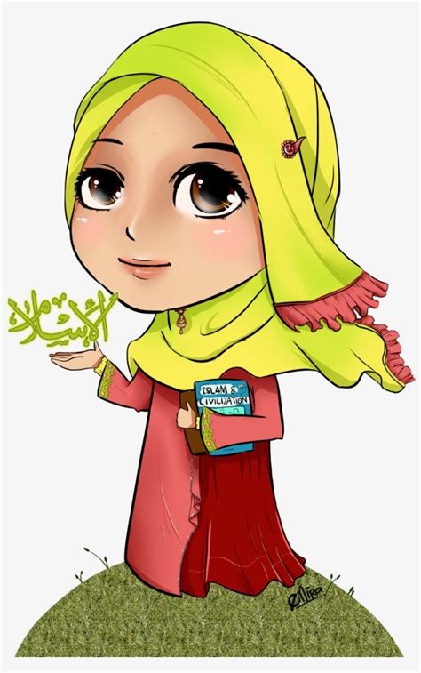 Chibi Clipart Muslimah Kartun Kanak Kanak Islam Transparent Png