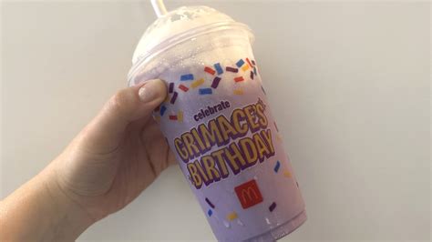 Mcdonalds Grimace Birthday Shake Review It Doesnt Taste Like Berry