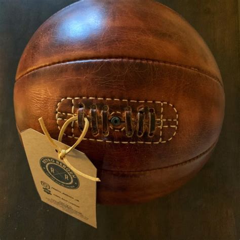 Vintage Leather Basketball Etsy