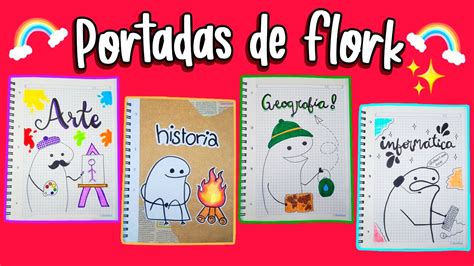 🔴portadas Para Cuadernos FÁciles De Flork 🔴 Regreso A Clases 🌈 Flork