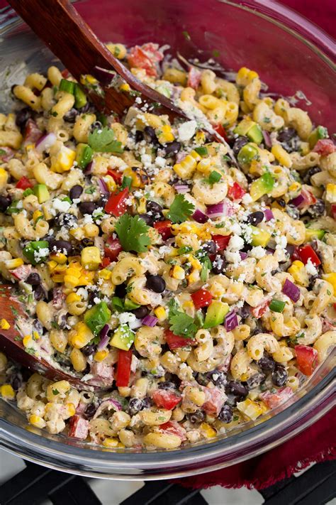 This easy macaroni salad recipe is the perfect side dish to bring to summer bbq's, parties and more! Mexican Macaroni Salad - Cooking Classy