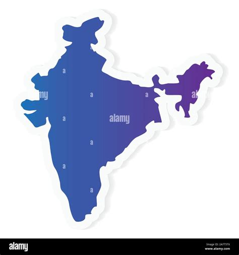 Gradient India Map Vector Illustration Stock Vector Image And Art Alamy