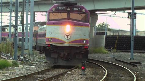 Rare Mbta Commuter Rail Train On The Loop Youtube