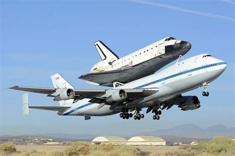 Space Shuttle Endeavour Taking Off From Edwards Afb Front September 21